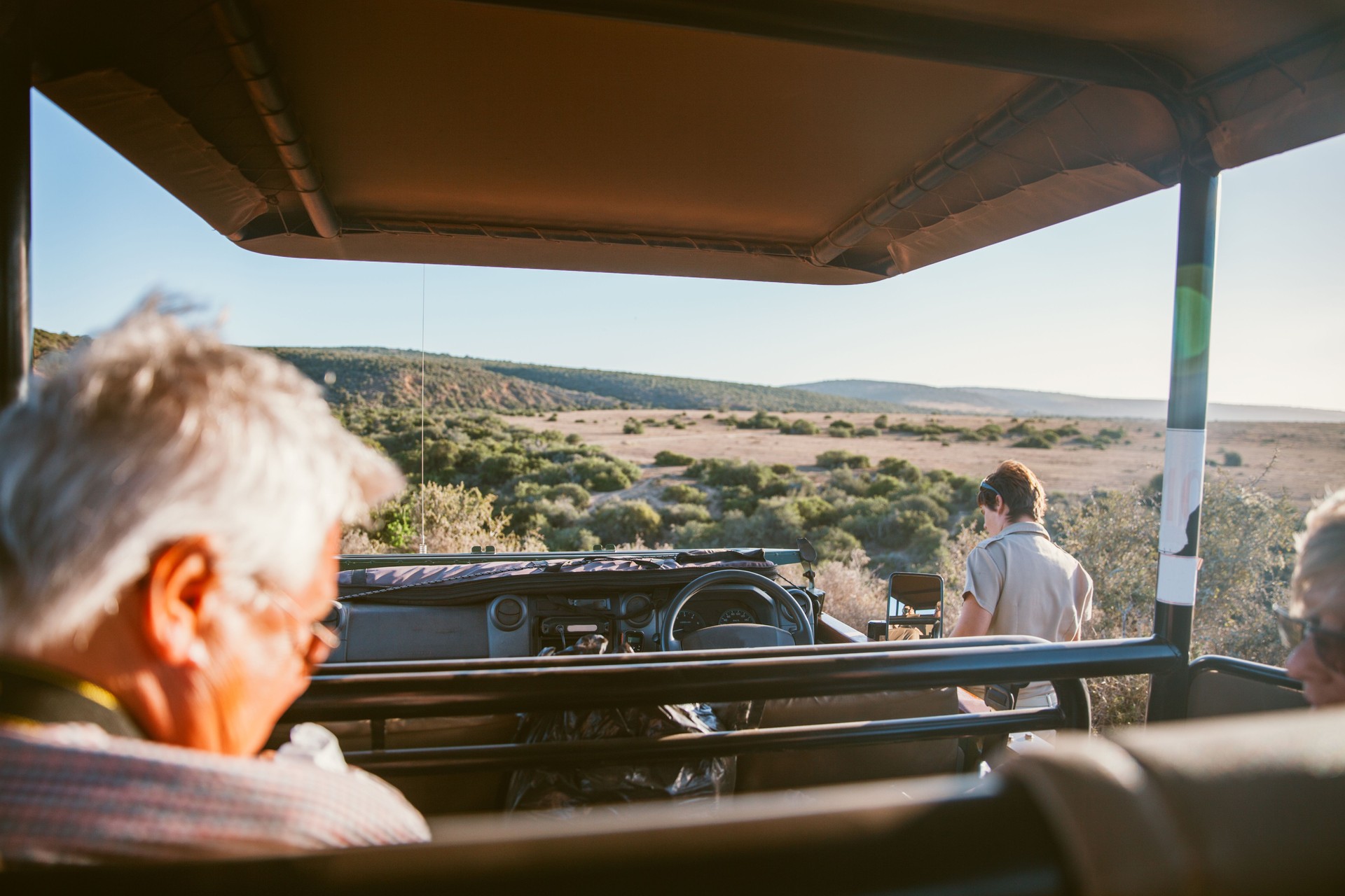 Exploring safari with a female ranger